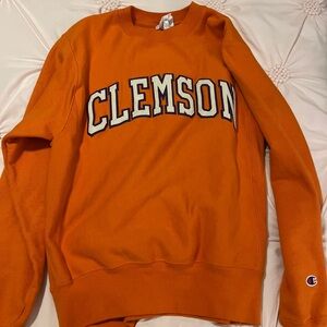 Champion Clemson Orange Crewneck Sweater